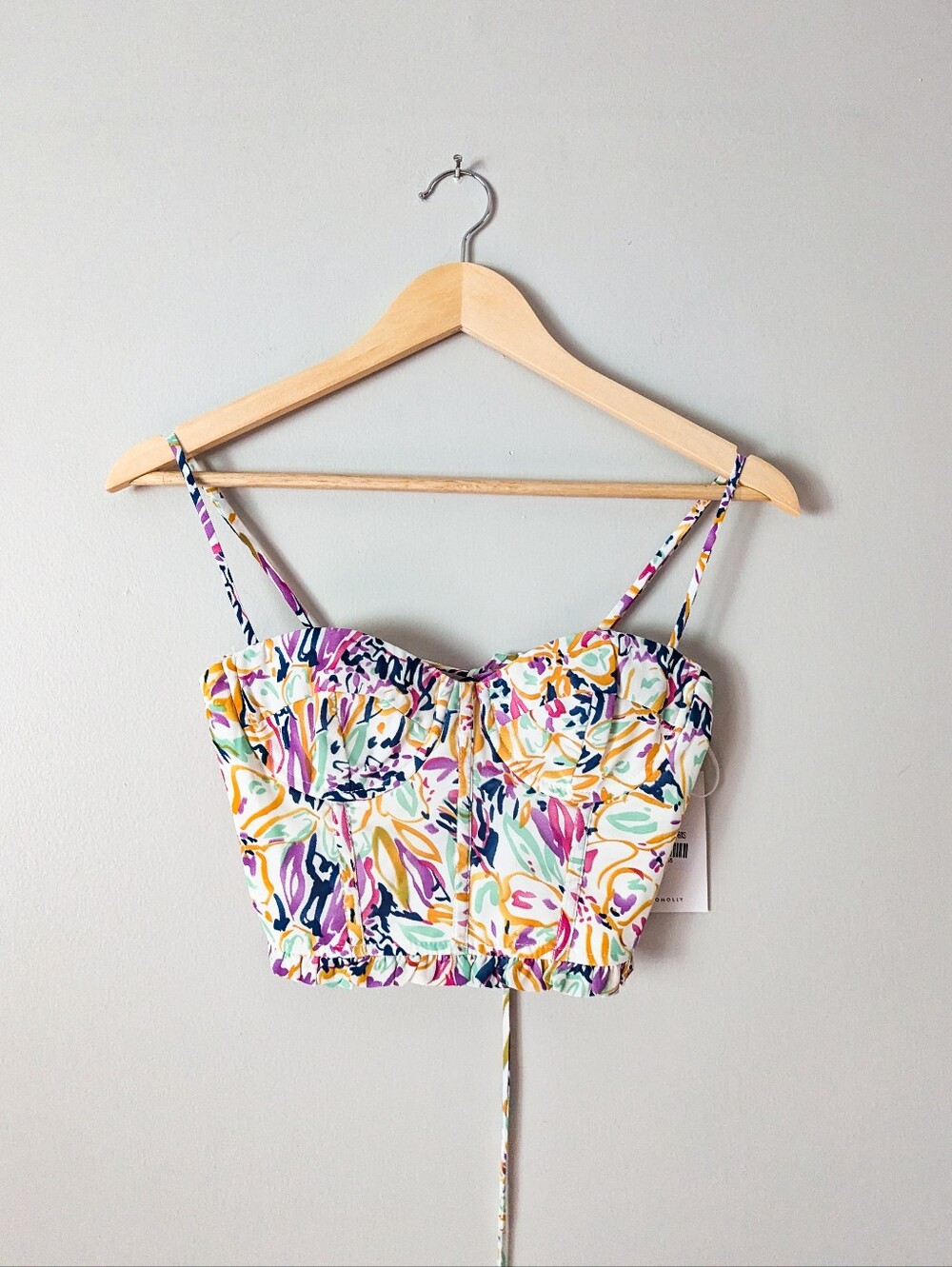 Hello Molly Colorful Corset Crop - Picture 2 of 5